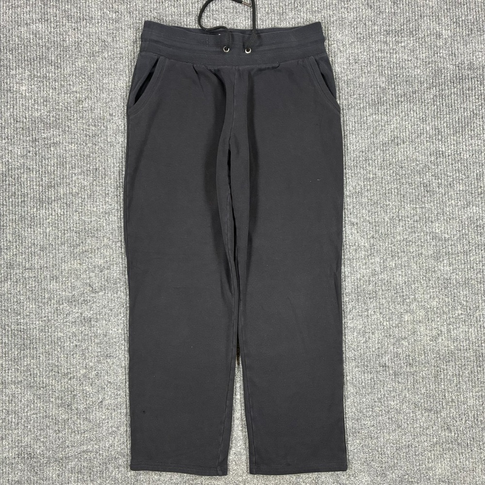 Champion Mens Sweatpants Size Large Black Drawstring Pull On Pockets Active